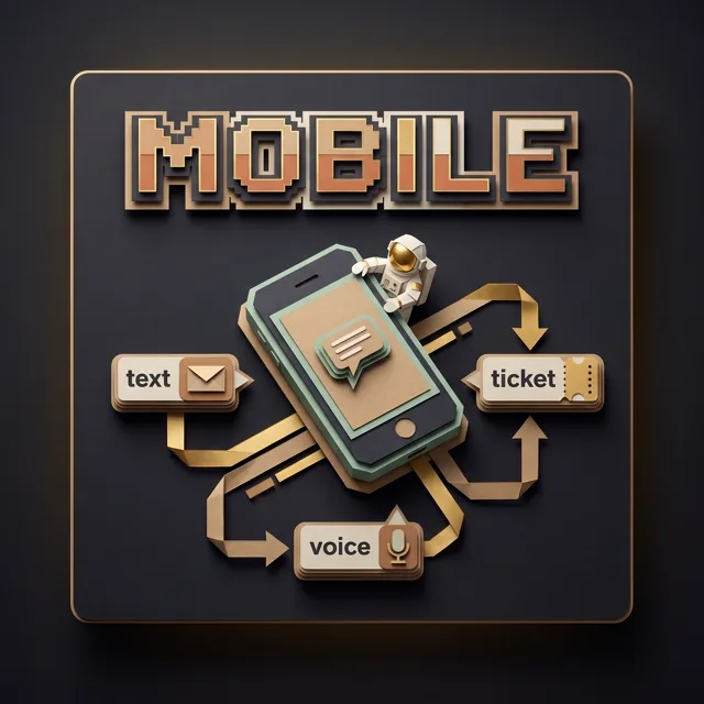Run it from a phone, papercraft hand holding a phone that drives the pipeline